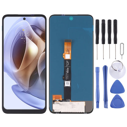 AMOLED Material  LCD Screen and Digitizer Full Assembly For Motorola Moto G42, For Motorola Moto G42