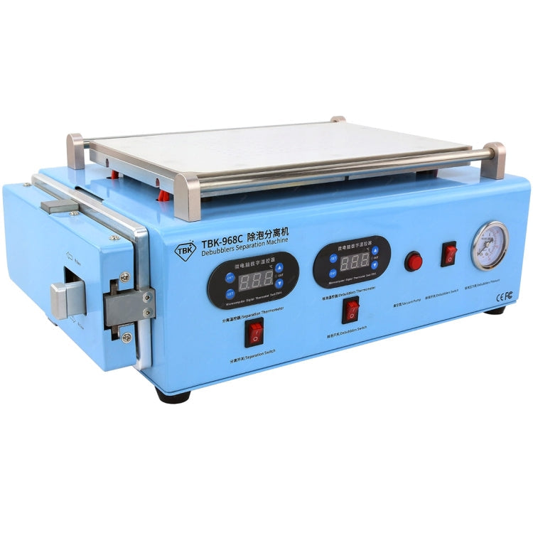 TBK-968C 220V 2 in 1 Vacuum Manual LCD Touch Screen Glass Separator Machine, TBK-968C