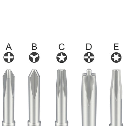 Qianli iFlying 5 in 1 Aluminum Handle Anti-slip Screwdriver, Qianli iFlying 5 in 1