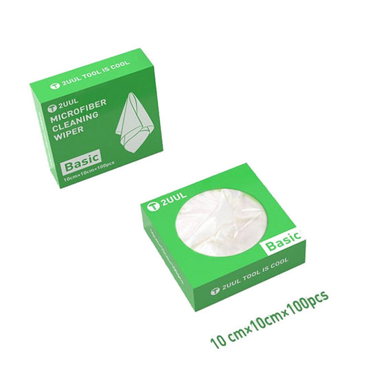 2UUL 10x10cm Microfiber Cleaning Wiper Antistatic Dust-Free Cloth, 2UUL 10x10cm