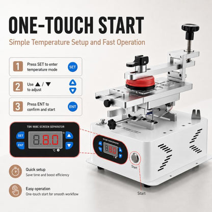 TBK 988C LCD Rotary Separator Middle Frame Remover, TBK 988C