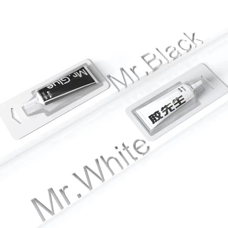 2UUL Mr Glue 25ml Strong Adhesive for Repair, Glue Black, Glue White