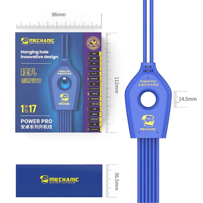Mechanic Power Pro 17 in 1 Mobile Phone Power Supply Test Cable for Android, Power Pro 17 in 1