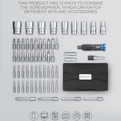 JAKEMY JM-6125 60 in 1 Professional Screwdriver Set, JM-6125