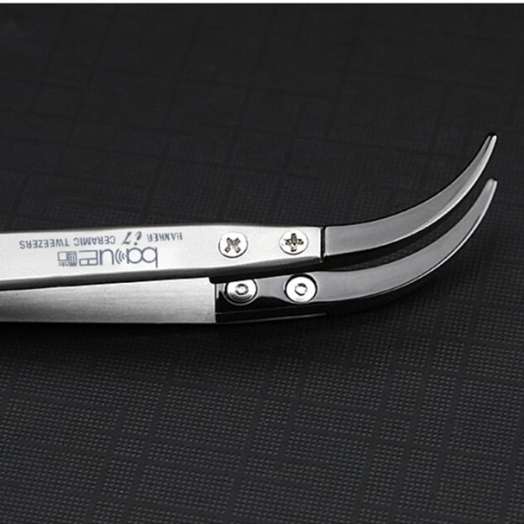 BAKU BA-I7-74MZ Stainless Steel Curved Tweezers, BAKU BA-I7-74MZ (Curved )