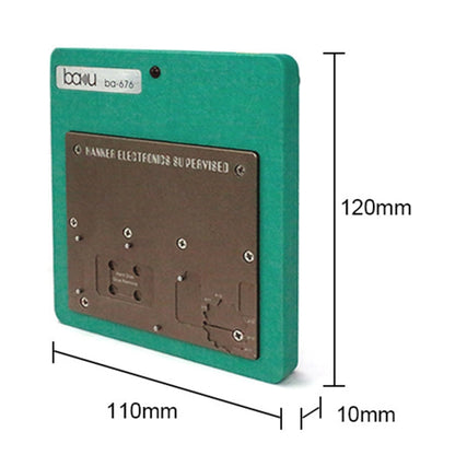 BAKU BA-676 110V-120V Multifuntional PCB IC Glue Remove Thermostatic Heating Platform for iPhone X / XS / XS Max / 11 / 11 Pro / 11 Pro Max, CN Plug, CN Plug