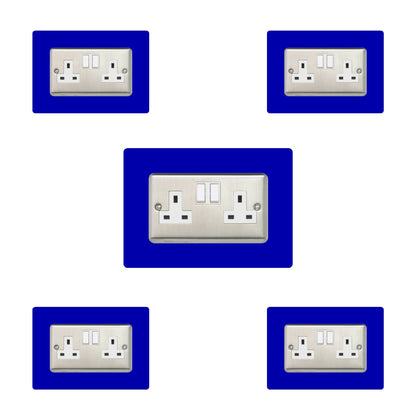 Set of 5 Double Socket Surrounds