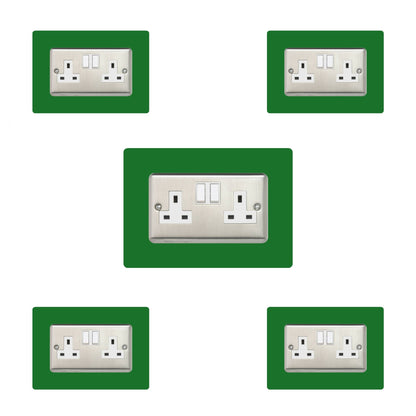 Set of 5 Double Socket Surrounds
