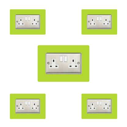 Set of 5 Double Socket Surrounds
