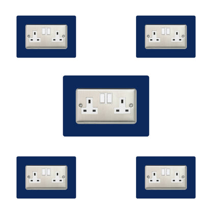 Set of 5 Double Socket Surrounds