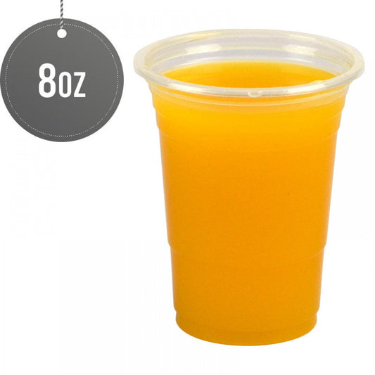 Reusable Smoothie Cups 8oz Pack of 20 Durable Plastic Cups
