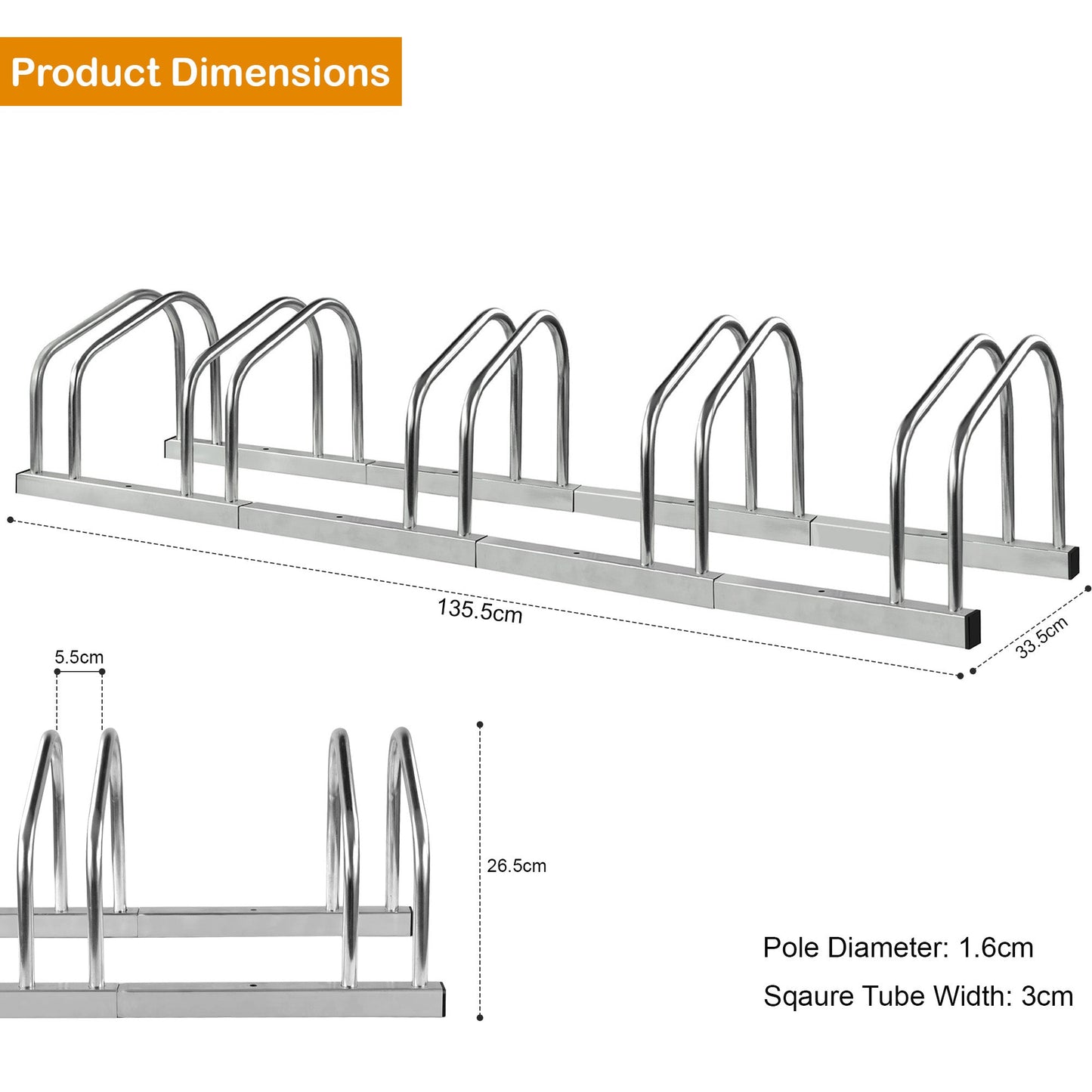 Cycle Bike Steel Pipe Parking Stand Rack