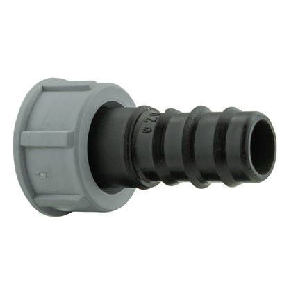20mm Barbed Straight with In-Line BSPM Threaded Valve