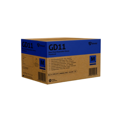 Shield GD11 Blue Vinyl Powdered Disposable Glove (10 x 100)