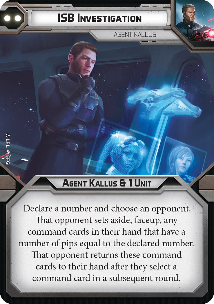 Star Wars Legion: Agent Kallus Commander Expansion