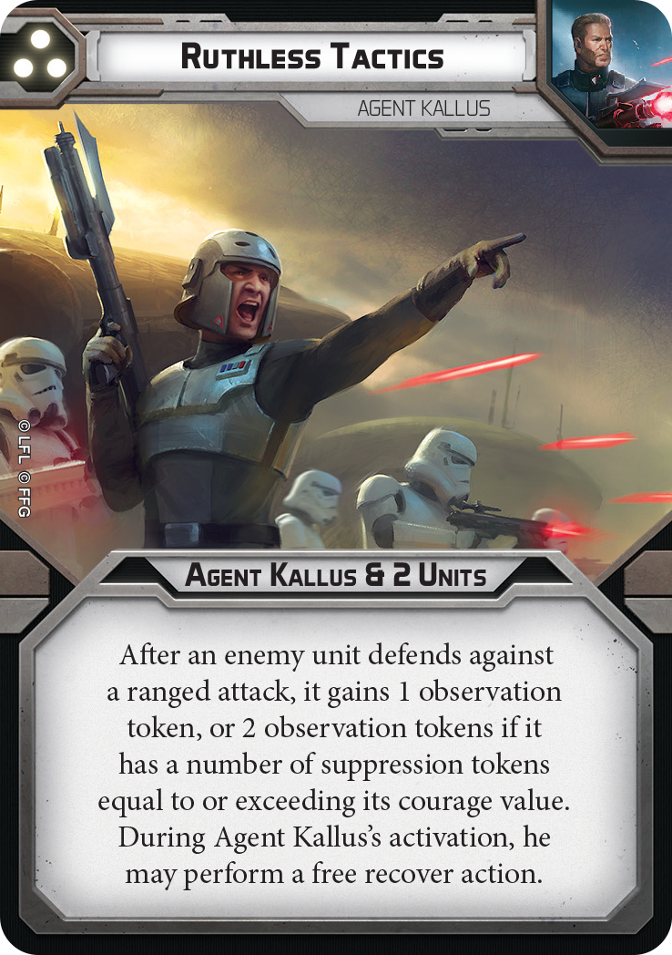 Star Wars Legion: Agent Kallus Commander Expansion