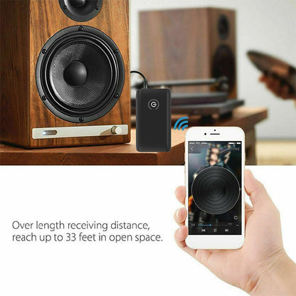 B10S Bluetooth Adapter 5.0 Bluetooth Transmitter Receiver 2 in 1 Bluetooth Adapter, black