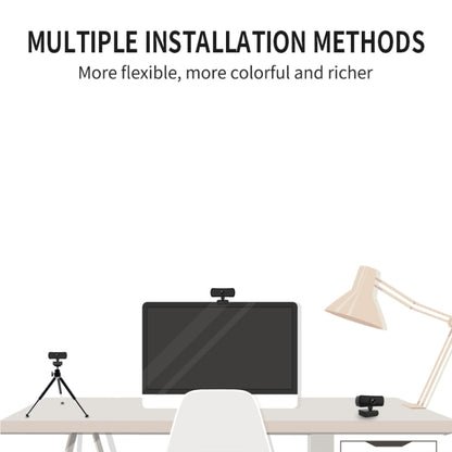 C3 400W Pixels 2K Resolution Auto Focus HD 1080P Webcam 360 Rotation For Live Broadcast Video Conference Work WebCamera With Mic USB Driver-free, C3