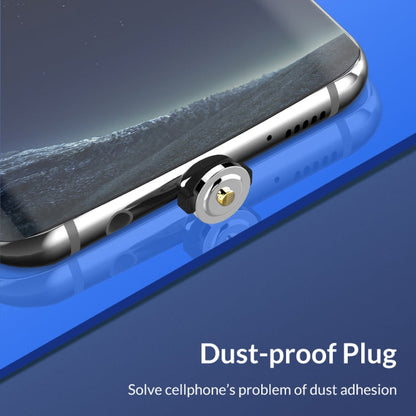 3 in 1 USB to 8 Pin + Type-C/USB-C + Micro USB Magnetic Metal Interface Nylon Braided Charging Cable, Length: 1m