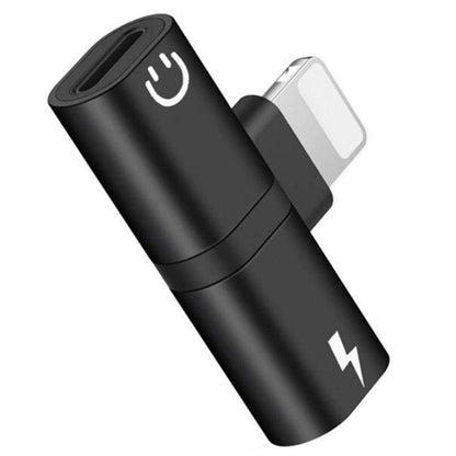 Zs-18182 2 PCS 2 in 1 8 Pin Male to 8 Pin Charging + 8 Pin Audio Female Connector Earphone Adapter, Supports Call & Volume Control, Compatible with IOS 13 System