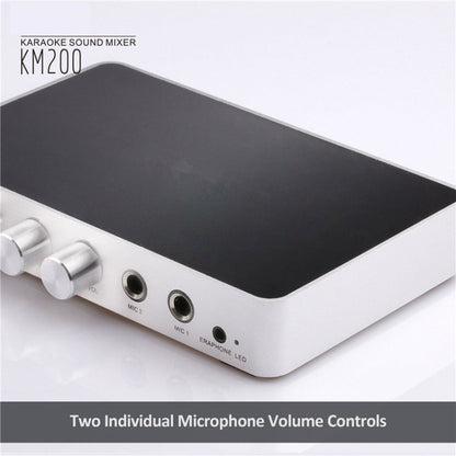 KM200 Portable Digital Stereo Audio Echo System Machine HDMI Karaoke Mixer Amplifier 4K/2K TV PC Home Theater
