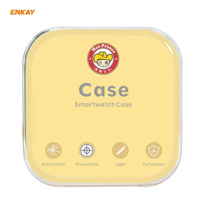 For Huawei Watch GT 2 46mm ENKAY Hat-Prince ENK-AC8202 Full Coverage PC Frosted Case + 9H Tempered Glass Protector