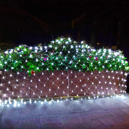 4x6m 672 LEDs Waterproof Fishing Net Lights Curtain String Lights Fairy Wedding Party Holiday Decoration Lamps 220V, EU Plug
