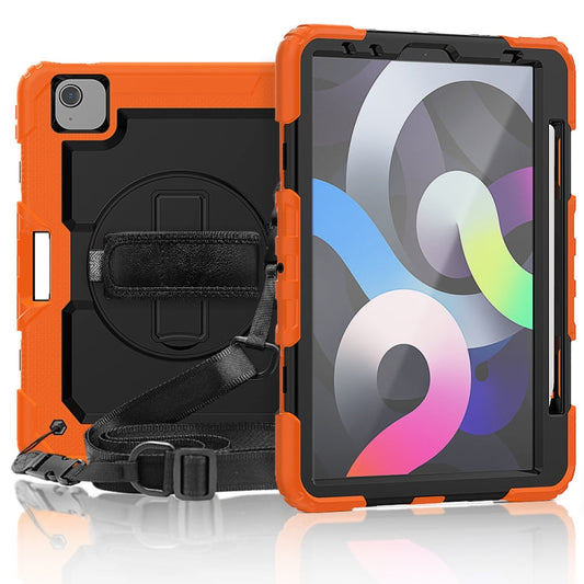 For iPad Air 2020 10.9 Shockproof Black Silica Gel + Colorful PC Protective Case, For iPad Air 2022 / 2020 10.9