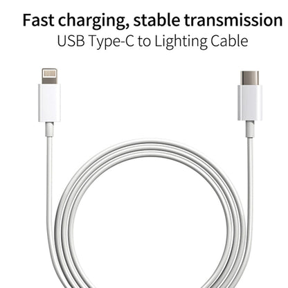 SDC-20W 2 in 1 PD 20W USB-C / Type-C Travel Charger + 3A PD3.0 USB-C / Type-C to 8 Pin Fast Charge Data Cable Set, Cable Length: 1m,, US Plug, EU Plug, UK Plug