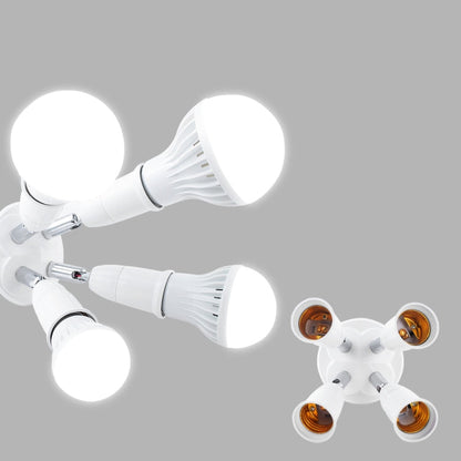 E27 to E27 Splitter Adjustable LED Light Bulb Holder Adapter Converter Socket Light Bulb Holder, 1 In 1, 2 In 1, 3 In 1, 4 In 1, 5 In 1