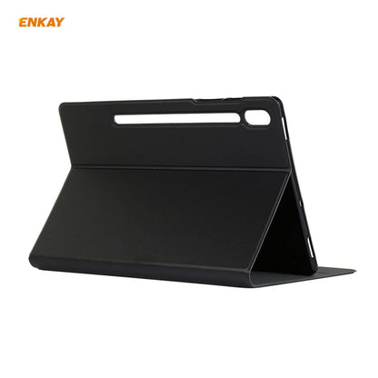 For Samsung Galaxy Tab S7 11.0 T870 / T875 ENKAY Horizontal Flip PU Leather + TPU Smart Case with Holder & Sleep / Wake-up Function, For Samsung Galaxy Tab S8 / Galaxy Tab S7 11.0 T870