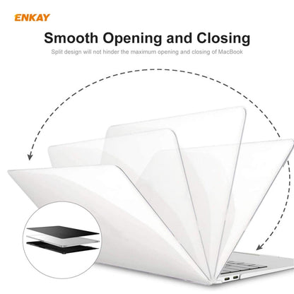 ENKAY 3 in 1 Crystal Laptop Protective Case + US Version TPU Keyboard Film + Anti-dust Plugs Set for MacBook Air 13.3 inch A1932 (2018), For MacBook Air 13.3 inch A1932 (2018)