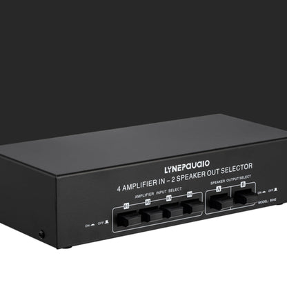 4 Input 2 Output Power Amplifier And Speaker Switcher Speaker Switch Splitter Comparator 300W Per Channel Without Loss Of Sound Quality, 4 In 2 Out