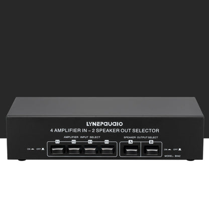 4 Input 2 Output Power Amplifier And Speaker Switcher Speaker Switch Splitter Comparator 300W Per Channel Without Loss Of Sound Quality, 4 In 2 Out