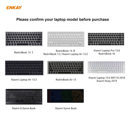 ENKAY Ultrathin Soft TPU Keyboard Protector Film, US Version, For RedmiBook 14 Ⅱ, For RedmiBook 13, For RedmiBook 16, For RedmiBook Air 13, For Xiaomi Laptop Pro 15.6, For Xiaomi Game Book