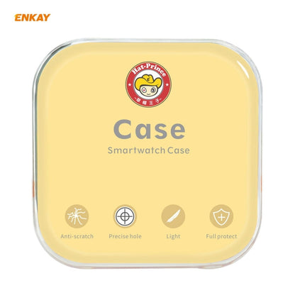 ENKAY Hat-prince Full Coverage TPU Case + Tempered Glass Protector for Apple Watch Series 6 / 5 / 4 / SE 44mm, For Apple Watch Series 6 / 5 / 4 / SE 44mm