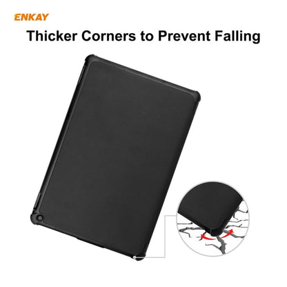 ENKAY PU Leather + Plastic Smart Case with Three-folding Holder for Amazon Fire HD 10 / 10 Plus (2021), For Amazon Fire HD 10 / 10 Plus (2021)