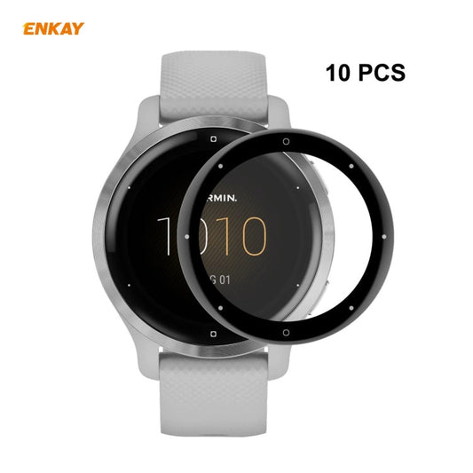10 PCS ENKAY Hat-Prince 3D Full Screen Soft PC Edge + PMMA HD Screen Protector Film, For Garmin Venu 2S / Vivoactive 4S 40mm (10 PCS), For Redmi Watch (10 PCS), For Huawei B6 (10 PCS), For Venu 2 / Vivoactive 4 45mm (10 PCS)