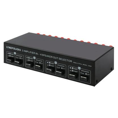 2-in 4-out Power Amplifier Speaker Switcher Splitter Comparator 300W Per Channel Without Loss Of Sound Quality, B048