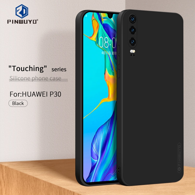 PINWUYO Sense Series Liquid Silicone TPU Mobile Phone Case, For Huawei P30, For Huawei P30 Pro, For Huawei P30 lite / Nova 4e, For Huawei P40, For Huawei P40 Pro, For Huawei Mate 30, For Huawei Mate 30 Pro, For Huawei Mate 40