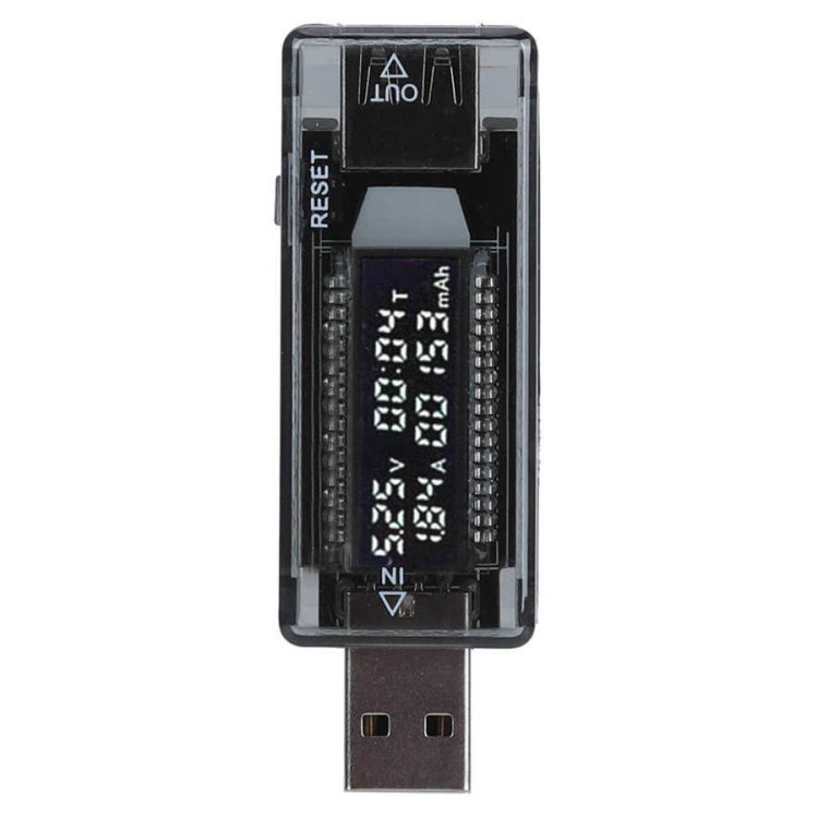 KWS-V21 QC2.0 USB Current Voltage Tester Charge Detector, Multimeter, Power Capacity Meter, KWS-V21