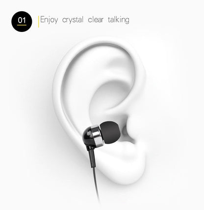 F980 CSR4.1 Retractable Cable Caller Vibration Reminder Anti-theft Bluetooth Headset, White