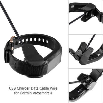 Plastic Charger for Garmin Vivosmart 4 Smartwatch, Data Cable, Replacement Cable, 1m