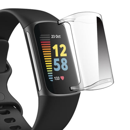 For Fitbit Charge 5 / Charge 6 ENKAY Hat-Prince Full Coverage Transparent Soft Case TPU HD Clear Cover