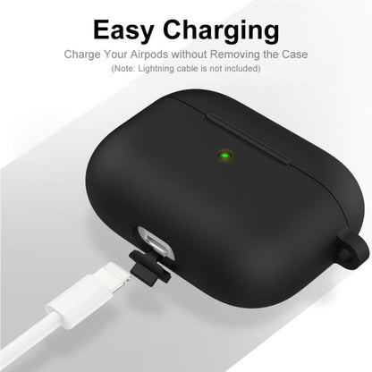 ENKAY Hat-Prince Thickened Silicone Protective Case Shock-Absorbing Cover with Keychain for Apple AirPods Pro 2 2021