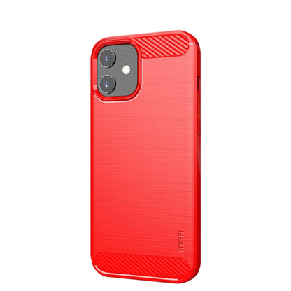 MOF Gentleness Series Brushed Texture Carbon Fiber Soft TPU Case, For iPhone 12 mini, For iPhone 12 / 12 Pro, For iPhone 12 Pro Max, For iPhone?12 / 12 Pro