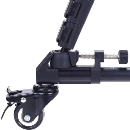 YUNTENG 900 Aluminium Alloy Camera Tripod Foot Wheel Tripod Pulley Base, Load 15KG, 900