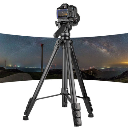 YUNTENG VCT-999 2m Aluminum Tripod Mount with Fluid Drag Damping Head, VCT-999