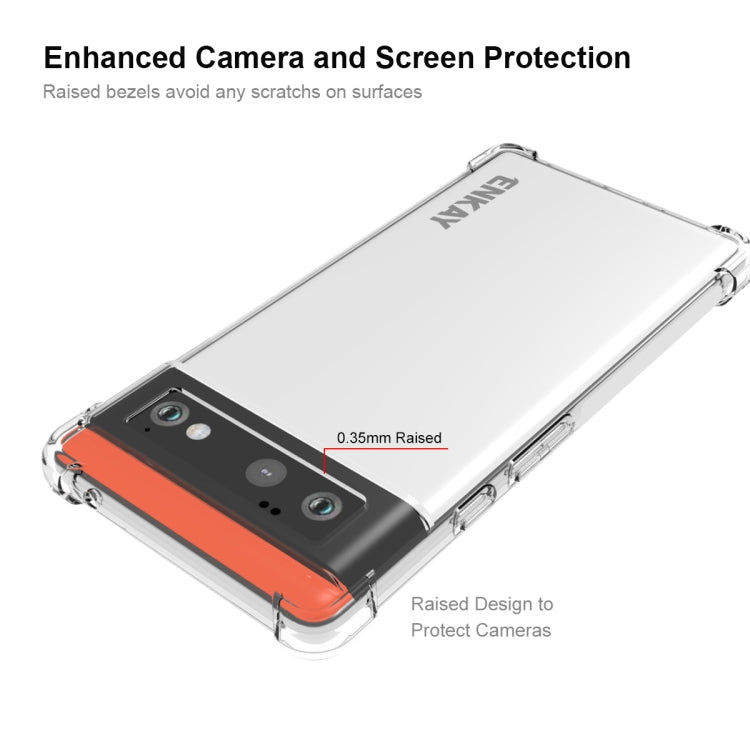 ENKAY Transparent TPU Shockproof Case, For Google Pixel 6, For Google Pixel 6 Pro