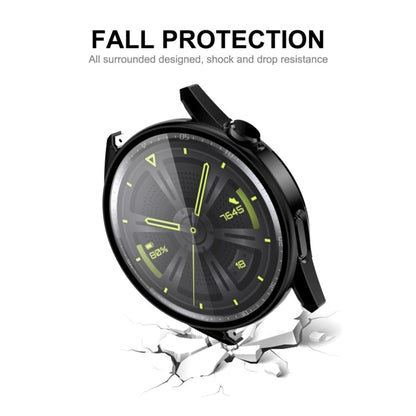 For Huawei Watch GT 3 42mm ENKAY Matte PC Frame + Tempered Glass Protector Case